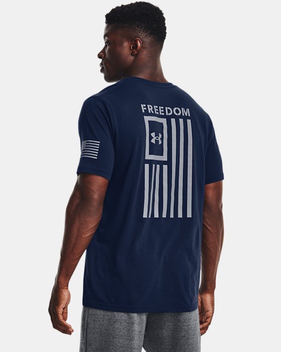 Men's UA Freedom Flag T-Shirt, Navy, pdpMainDesktop image number 1